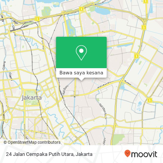 Peta 24 Jalan Cempaka Putih Utara