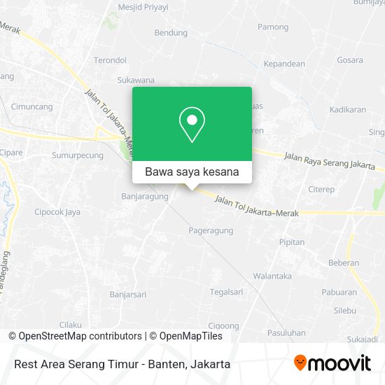Peta Rest Area Serang Timur - Banten