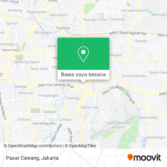 Peta Pasar Cawang