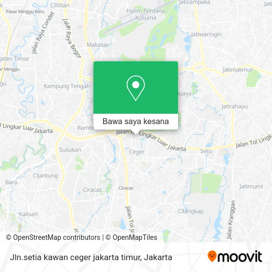 Peta Jln.setia kawan ceger jakarta timur