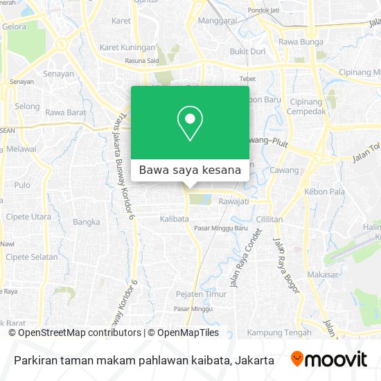 Peta Parkiran taman makam pahlawan kaibata