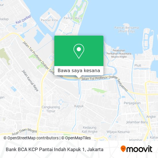 Peta Bank BCA KCP Pantai Indah Kapuk 1