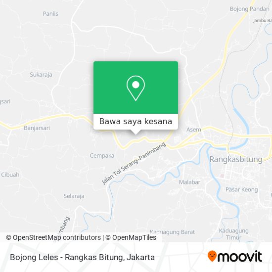 Peta Bojong Leles - Rangkas Bitung