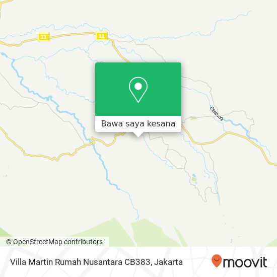 Peta Villa Martin Rumah Nusantara CB383