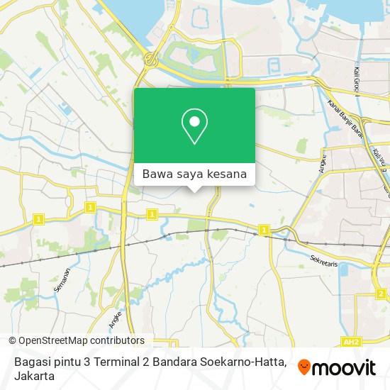 Peta Bagasi pintu 3 Terminal 2  Bandara Soekarno-Hatta
