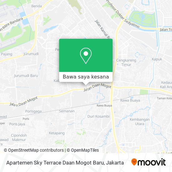 Peta Apartemen Sky Terrace Daan Mogot Baru