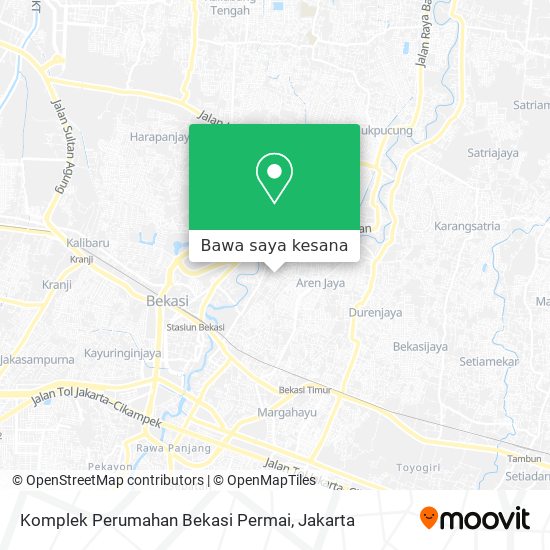 Peta Komplek Perumahan Bekasi Permai