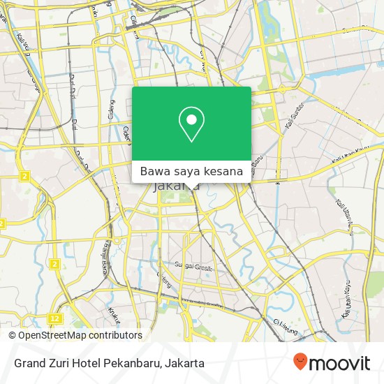 Peta Grand Zuri Hotel Pekanbaru