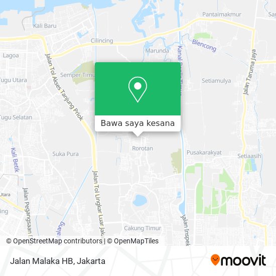 Peta Jalan Malaka HB