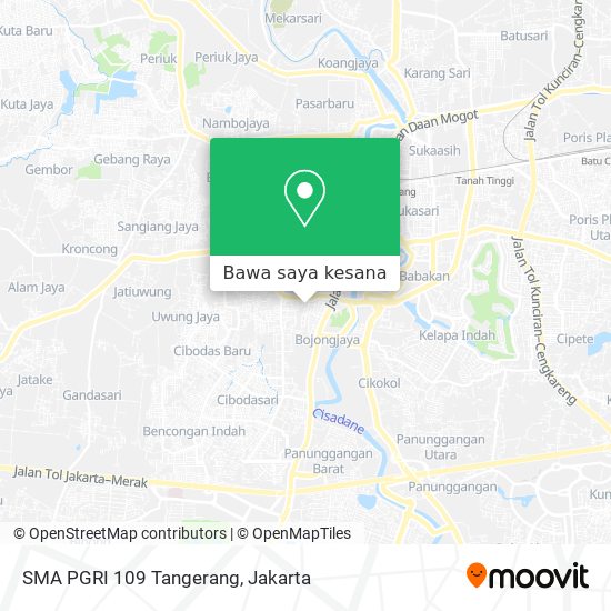 Peta SMA PGRI 109 Tangerang
