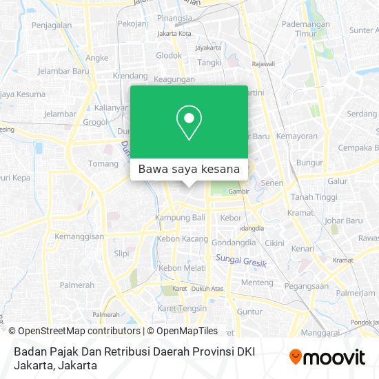 Peta Badan Pajak Dan Retribusi Daerah Provinsi  DKI Jakarta