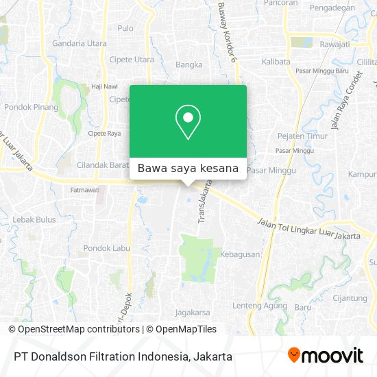 Peta PT Donaldson Filtration Indonesia