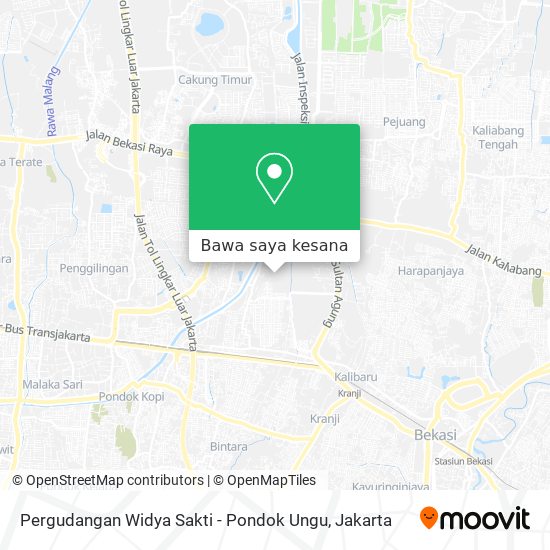 Peta Pergudangan Widya Sakti - Pondok Ungu