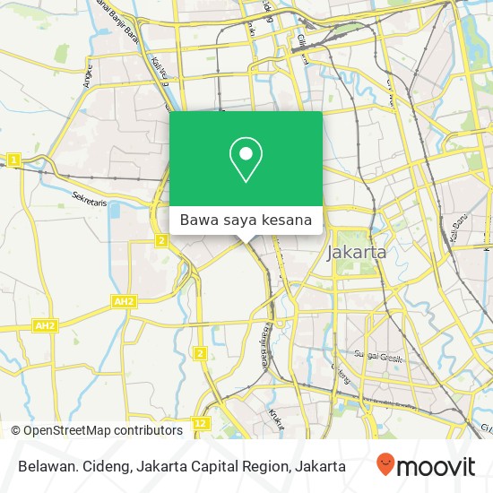 Peta Belawan. Cideng, Jakarta Capital Region