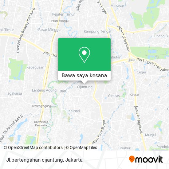 Peta Jl.pertengahan cijantung