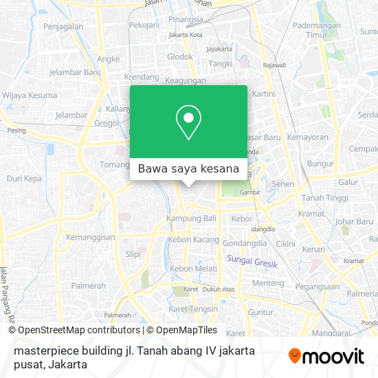 Peta masterpiece building                  jl. Tanah abang IV jakarta pusat