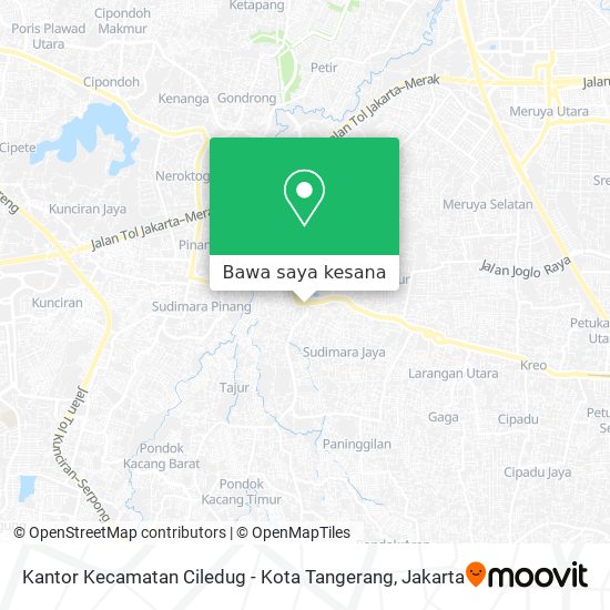 Peta Kantor Kecamatan Ciledug - Kota Tangerang