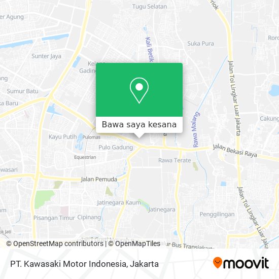 Peta PT. Kawasaki Motor Indonesia
