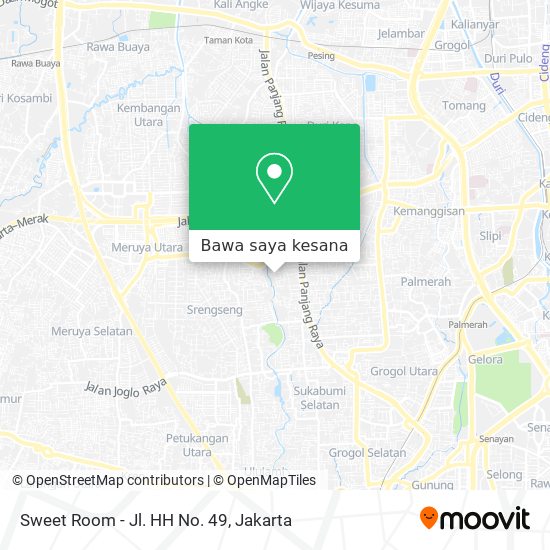 Peta Sweet Room - Jl. HH No. 49