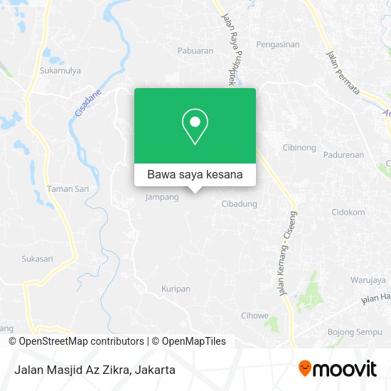 Peta Jalan Masjid Az Zikra