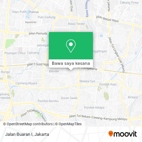 Peta Jalan Buaran I