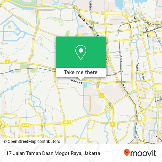 Peta 17 Jalan Taman Daan Mogot Raya