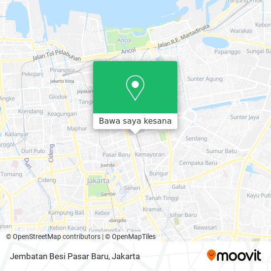 Peta Jembatan Besi Pasar Baru