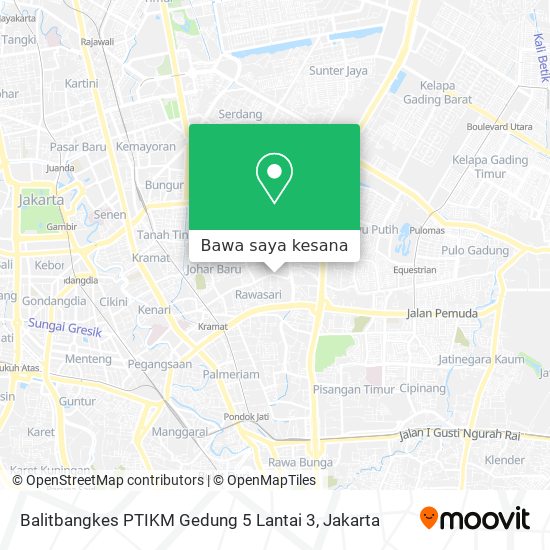 Peta Balitbangkes PTIKM Gedung 5 Lantai 3