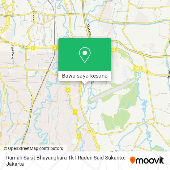 Peta Rumah Sakit Bhayangkara Tk I Raden Said Sukanto