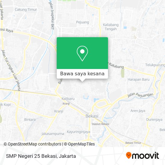 Peta SMP Negeri 25 Bekasi