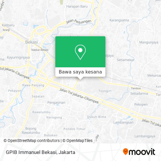 Peta GPIB Immanuel Bekasi