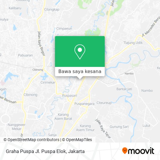 Peta Graha Puspa Jl. Puspa Elok