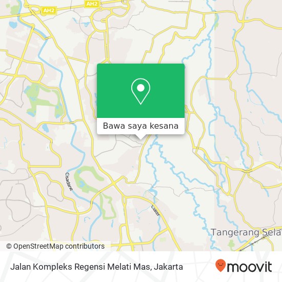 Peta Jalan Kompleks Regensi Melati Mas