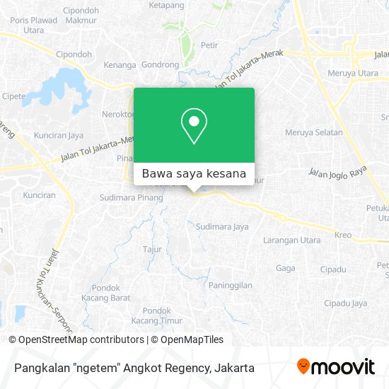 Peta Pangkalan "ngetem" Angkot Regency