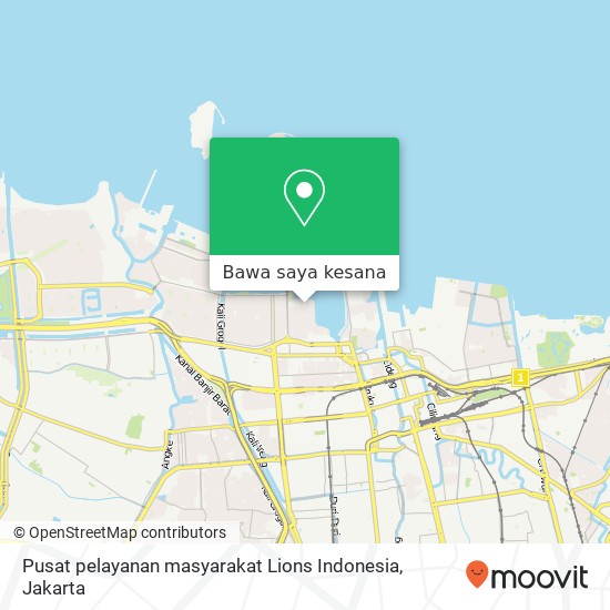 Peta Pusat pelayanan masyarakat Lions Indonesia