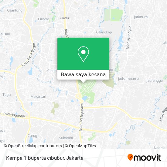 Peta Kempa 1 buperta cibubur