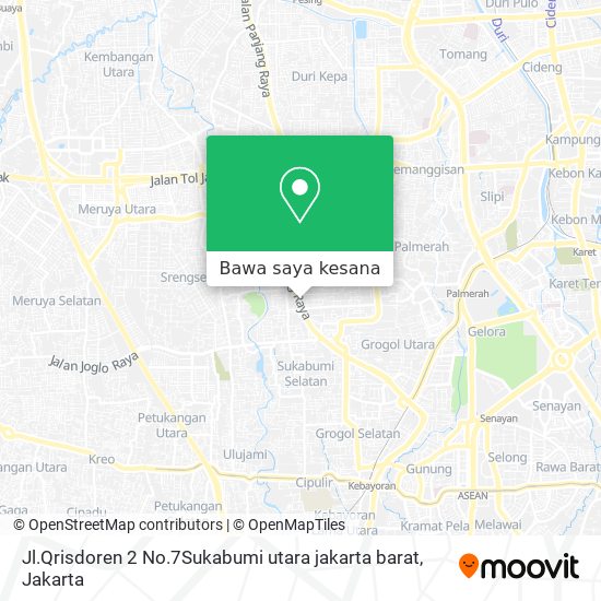 Peta Jl.Qrisdoren 2 No.7Sukabumi utara jakarta barat