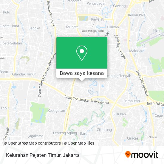 Peta Kelurahan Pejaten Timur