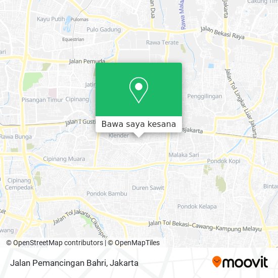 Peta Jalan Pemancingan Bahri