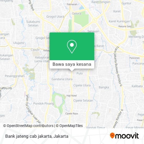 Peta Bank jateng cab jakarta