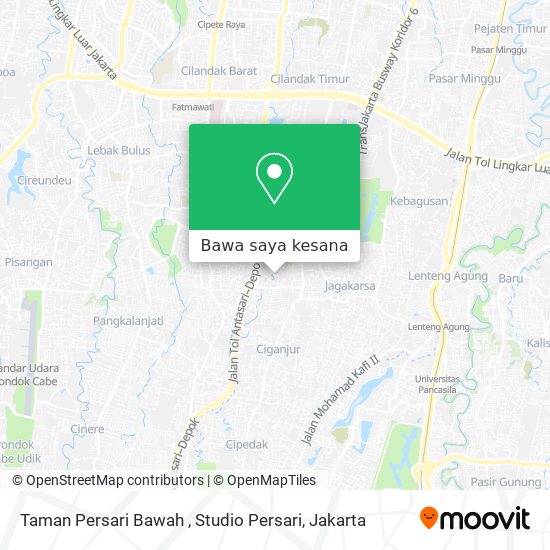 Peta Taman Persari Bawah , Studio Persari