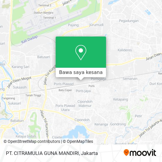 Peta PT. CITRAMULIA GUNA MANDIRI