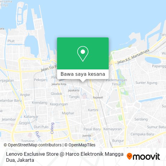 Peta Lenovo Exclusive Store @ Harco Elektronik Mangga Dua