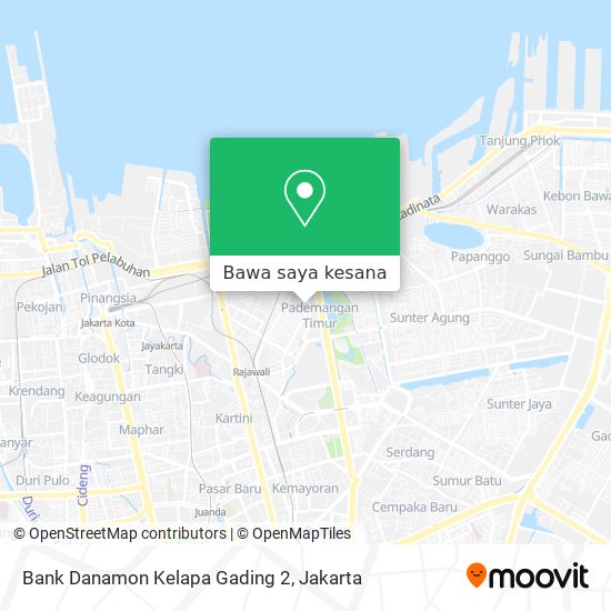 Peta Bank Danamon Kelapa Gading 2