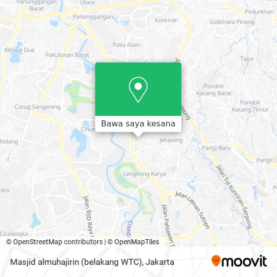 Peta Masjid almuhajirin (belakang WTC)
