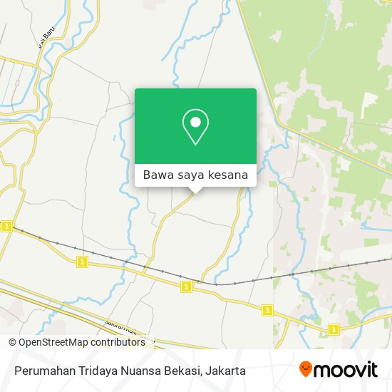 Peta Perumahan Tridaya Nuansa Bekasi