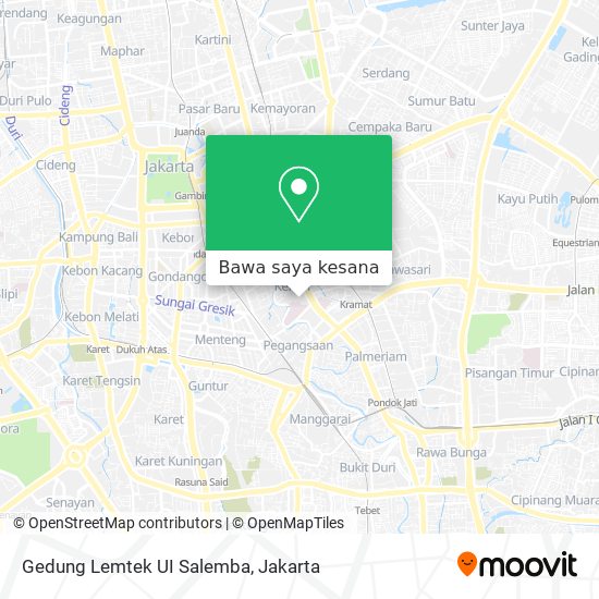 Peta Gedung Lemtek UI Salemba