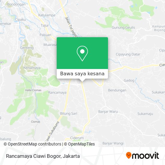 Peta Rancamaya Ciawi Bogor