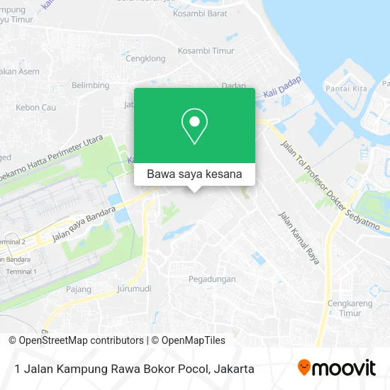 Peta 1 Jalan Kampung Rawa Bokor Pocol