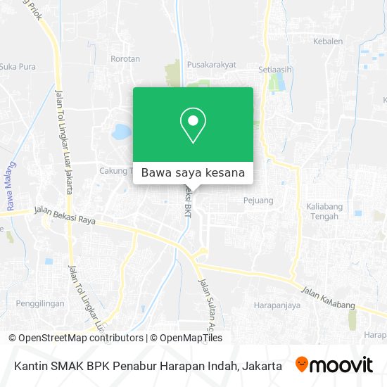 Peta Kantin SMAK BPK Penabur Harapan Indah